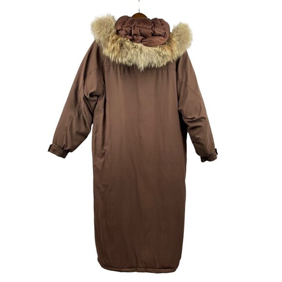 Women’s Cabela's Long Brown Trench Coat Size M - Picture 2 of 8